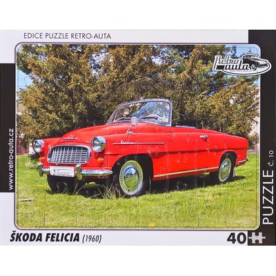 Retro-Auta č. 10 ŠKODA FELICIA 1960 40 dílků