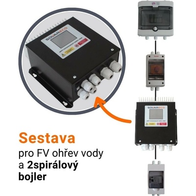 SolarEco solární set pro 2spirálový bojler MPPT ZSE2 3,6 kW