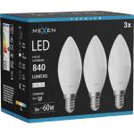 Mexen Nova 3x LED крушка E14, C37, 8W, Неутрална - 4000K, 840 lm - L102-E14-0840-01x03 (L102-E14-0840-01x03)