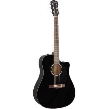 Image 1 of Fender CD-60SCE Solid Top BLK