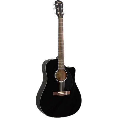 Fender CD-60SCE Solid Top BLK