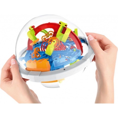 Hlavolam 3D Bludiště koule 12 cm 100 kroků