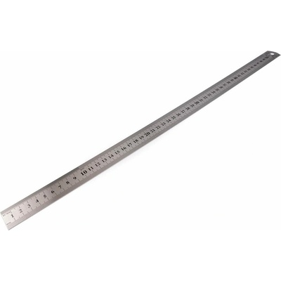 Kovové pravítko délka 50 cm - barva nikl