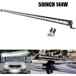  129см 144W Slim Слим Едноредов Мощен Led Bar Лед Диоден Бар Прожектор 12-24V