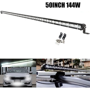  129см 144W Slim Слим Едноредов Мощен Led Bar Лед Диоден Бар Прожектор 12-24V