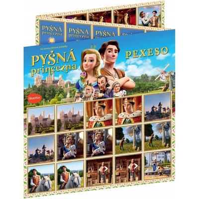 Pexeso na motivy filmové pohádky Pyšná princezna