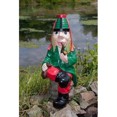 Prodex Vodník sedící na kameni střední 19x12x30cm – Zboží Dáma