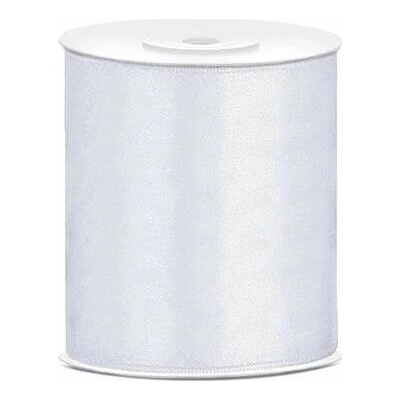 Saténová stuha bílá 10 cm x 25 m