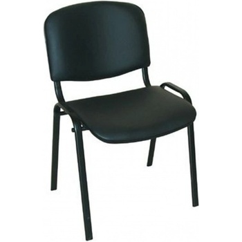 Image 1 of Nowy Styl Посетителски стол Nowy Styl ISO, еко кожа, метална рамка, черен (OK4812)