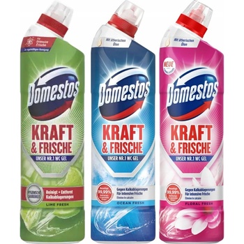 DOMESTOS Extended Power Pink Fresh dezinfekčný wc čistič 750 ml
