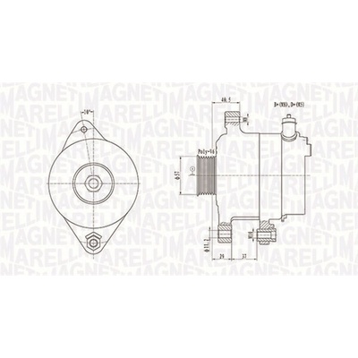 Alternátor MAGNETI MARELLI 063731949010