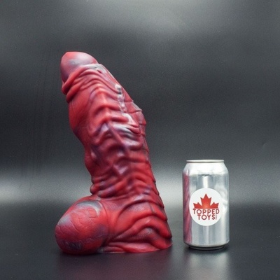 Topped Toys Erebus 120 Forge Red prémiové silikonové dildo 31,5 x 9,7 cm