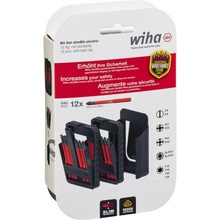Wiha slimBit electric VDE sada vymeniteľných bitov 12-dielna plochý, plus / mínus, krížový PZ, TORX, krížový PH; 43162