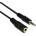 VCOM Аудио Кабел VCom CV202, 3.5mm Jack(м) към 3.5mm Jack(ж), 10m, черен (CV202)