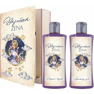 Bohemia Gifts & Cosmetics Báječná žena Levandule sprchový gel 200 ml + olejová lázeň 200 ml dárková sada
