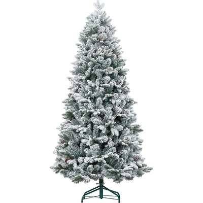 HOMCOM Umělý vánoční stromek 180 cm, zasněžený