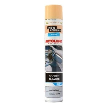 Autoland Аерозолен препарат за табло с аромат VANILLA 750ml черен