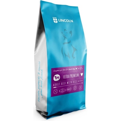 Lincoln Ultra premium Adult Large and medium Beef with rice 12 kg
