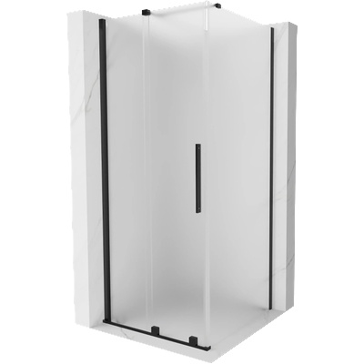 Mexen Velar плъзгаема душ кабина 110 x 110 см, матирана, черна - 871-110-110-31-70 (871-110-110-31-70)