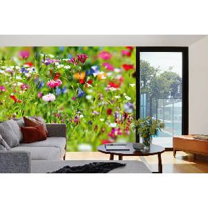 DIMEX ART Самозалепваща се флизелинова фототапета малки цветя 375 x 250 см