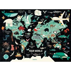 Mudpuppy - Puzzle Your world - 1 000 piese
