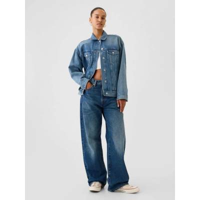 GAP džíny loose '90s Organic Americana Unisex Modrá