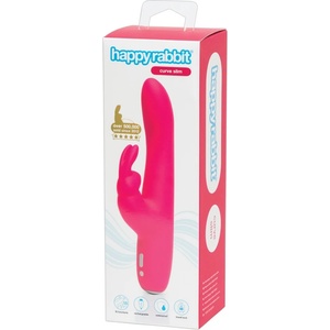 Happy Rabbit Curve Slim - вибратор за вагинална и клиторална стимулация