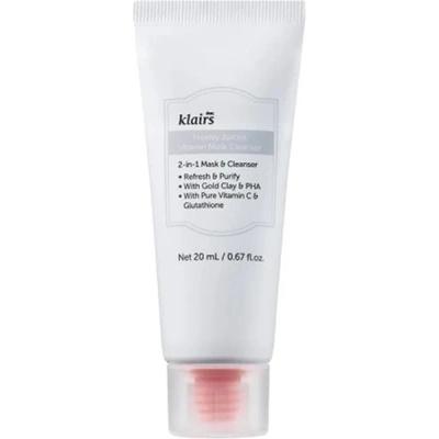 Dear, Klairs Freshly Juiced Vitamin Mask Cleanser MINI - Почистваща Маска-Пяна MINI 20мл