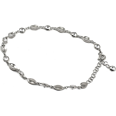 Šperky Nina Stříbrný náramek zdobený s kamínky 925/1000 nar ag H 317