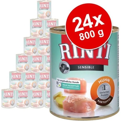 RINTI Sensible Chicken & Rice 24x800 g