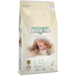 BonaCibo Lamb & Rice Adult Cat - Пълноценна храна за израснали капризни котки с агнешко и ориз 5 кг