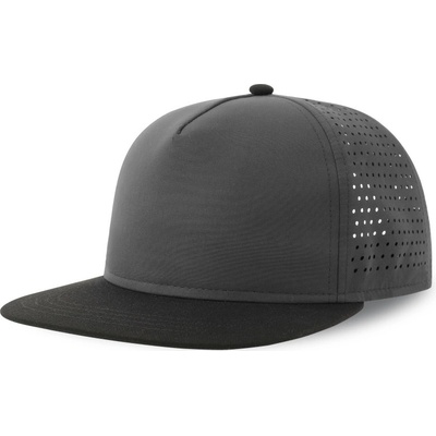 Atlantis Headwear Bank Five S COT33023226199 dark grey/b Šedá tmavá/černá