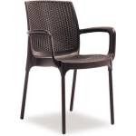 Novussi NOVUSSI-Стол SUNSET RATTAN (R008)КАФЯВ D: 57cm/ H: 84cm/ W: 57cm/SH: 45 (0142327)