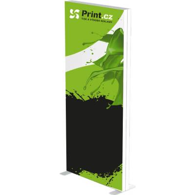 LED box Premium rovný s tiskem, 100 x 225 cm