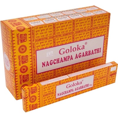 Goloka indické vonné tyčinky Box Nag Champa 12 x 16 g