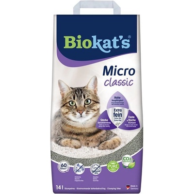 Biokat’s Micro Classic bentonitové pro kočky 14 l