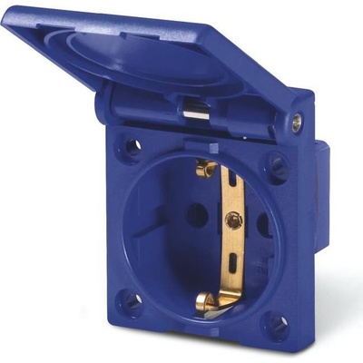 SCAME Контакт шуко 2P+Е 16A IP54 с детска защита серия Domo панелен монтаж 50х60мм, UV защита - 570.2062 (570.2062)