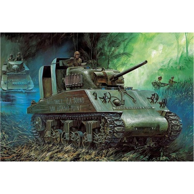 Academy USMC M4A275 Pacific theater reedice 1:35