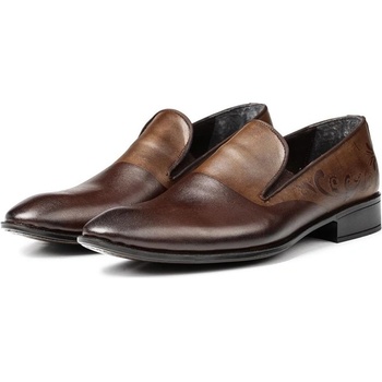 Ducavelli Мъжки обувки от естествена кожа - Кафяви (1197_Кафяво)