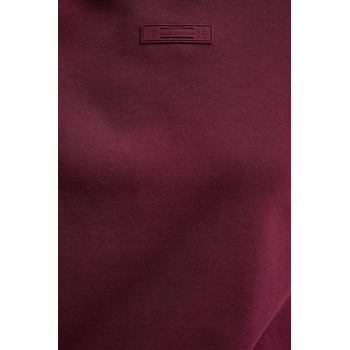 Giorgio Armani Памучен суичър Armani Exchange в бордо с качулка с изчистен дизайн XW000748 AF16114 (XW000748.AF16114)