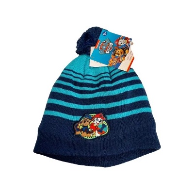 chlapecká zimní čepice Tlapková patrola modrá