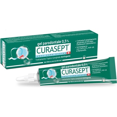 Curasept ADS Astringent parodontální gel s CHX 0,5% + hamamelis + PVP-VA 30 ml