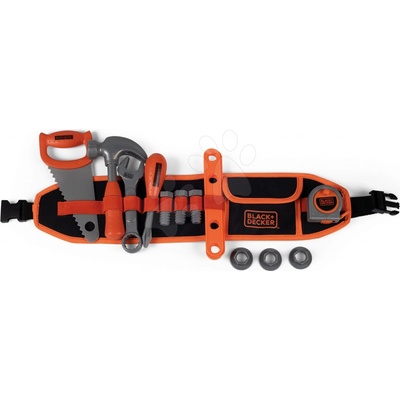 Smoby pracovní opasek Black&Decker Tools Belt 44 cm délka se 14 doplňky