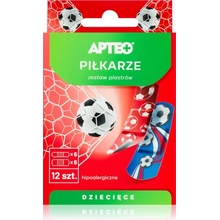 Apteo Náplasti pre deti náplasť na ošetrenie drobných povrchových poranení kože Footballers 12 ks