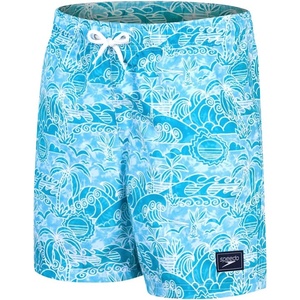 Speedo printed 15 watershort boy alpine blue/pool/white 110cm