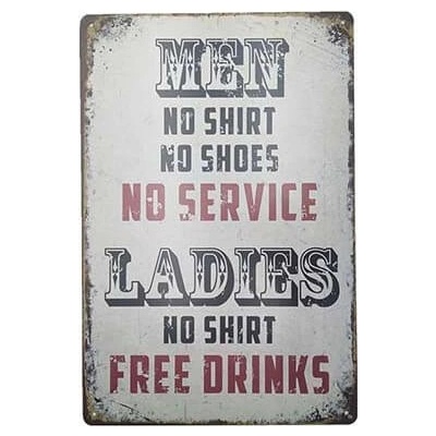 Ceduľa Men - Ladies