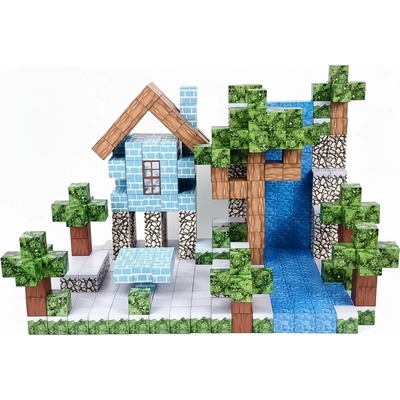 iMex Toys Magnetická stavebnice 100 ks minecraft – Zboží Živě