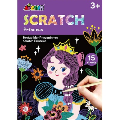 Škrabací kniha aktivit mini Princezna