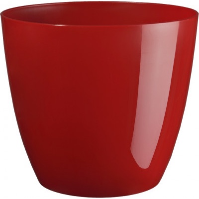 PLASTKON květináč Ella 13 cm vánoční červený
