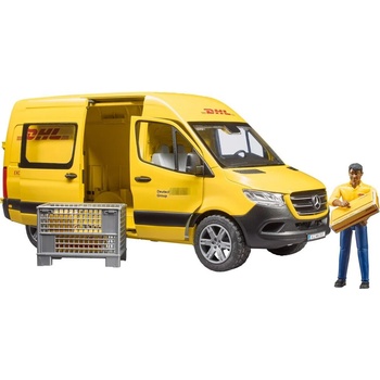 Image 1 of BRUDER Bruder MB Sprinter DHL модел с шофьор, жълт (02671)